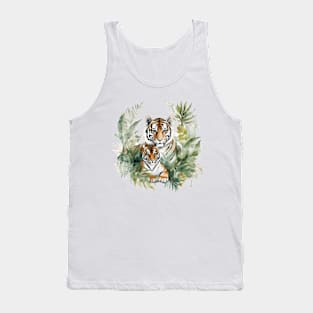 Tiger with cub Tank Top